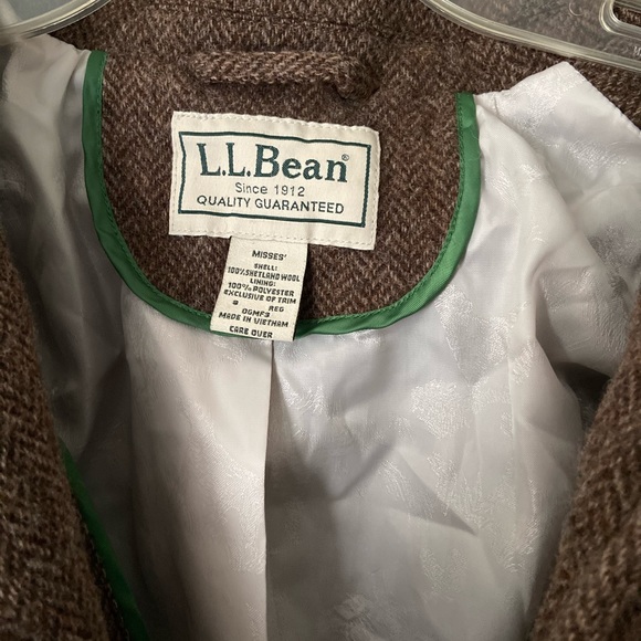 LL BEAN tweed jacket - Picture 3 of 3